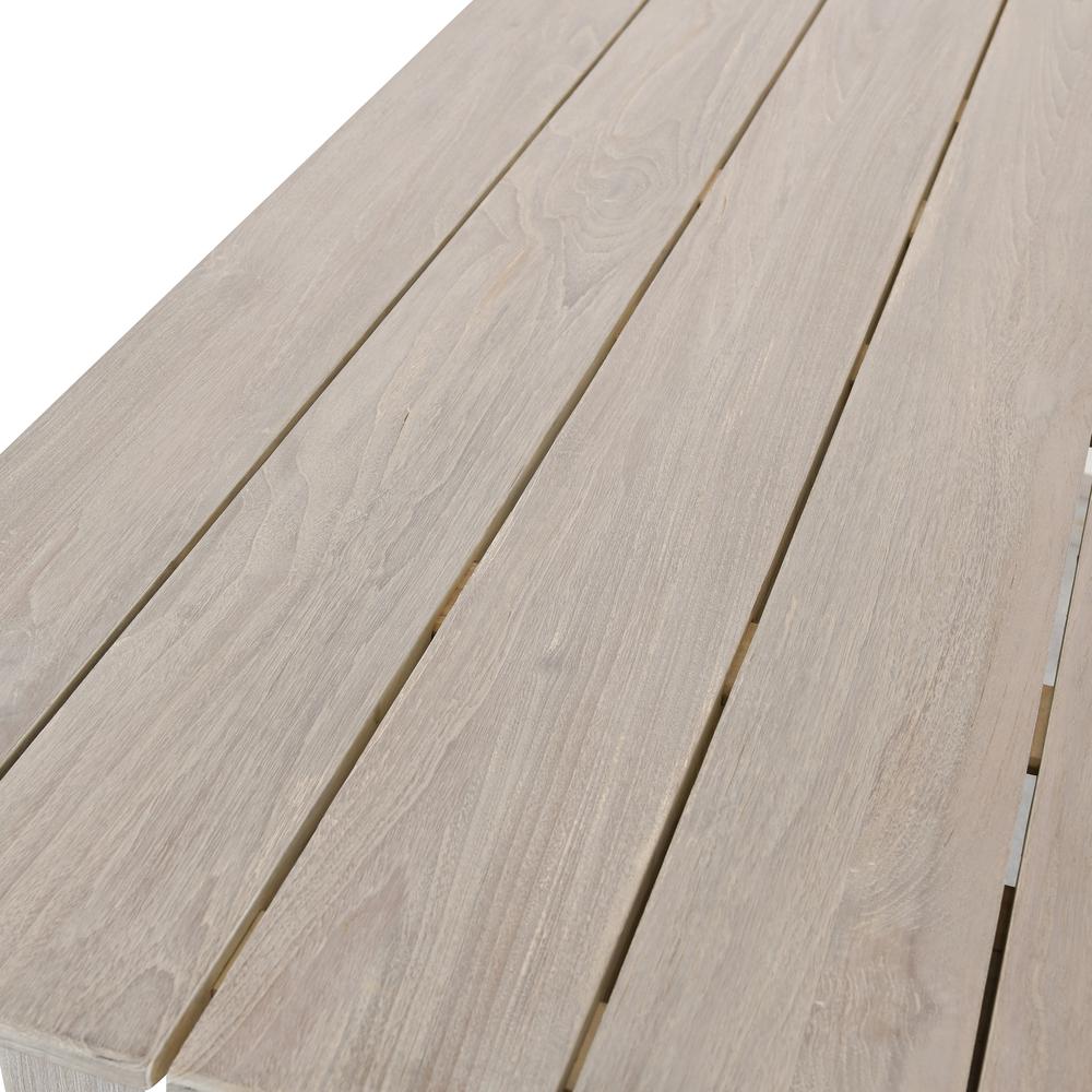 Dawn 67" Outdoor Counter Table Gray. Picture 4
