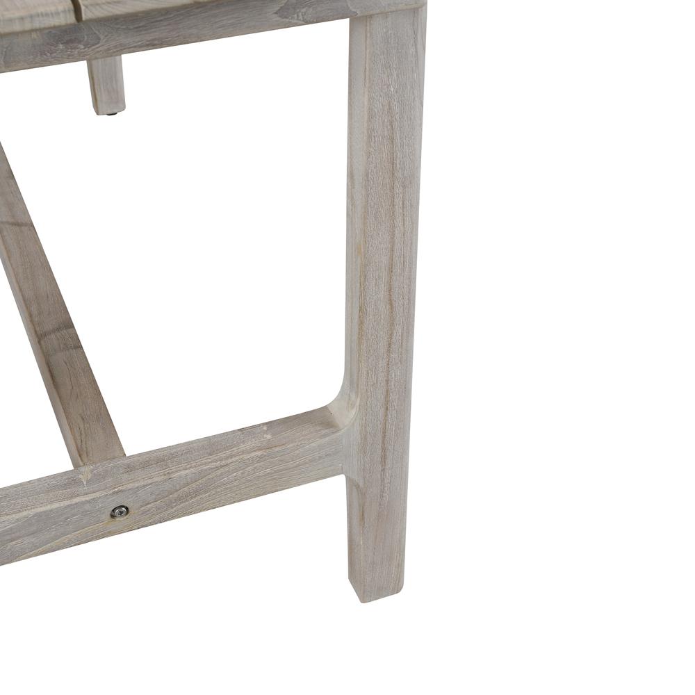 Dawn 67" Outdoor Counter Table Gray. Picture 5