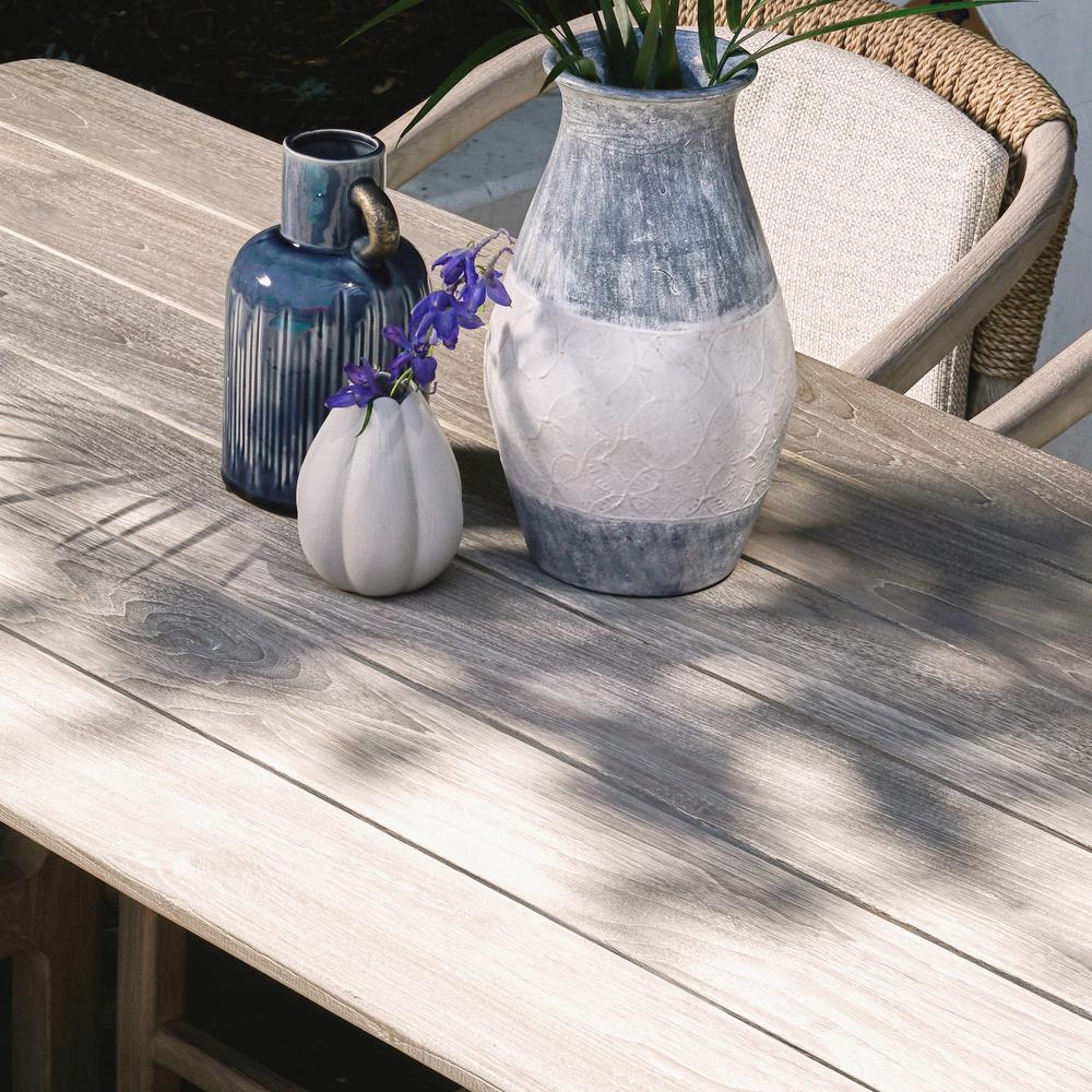 Dawn 67" Outdoor Counter Table Gray. Picture 7