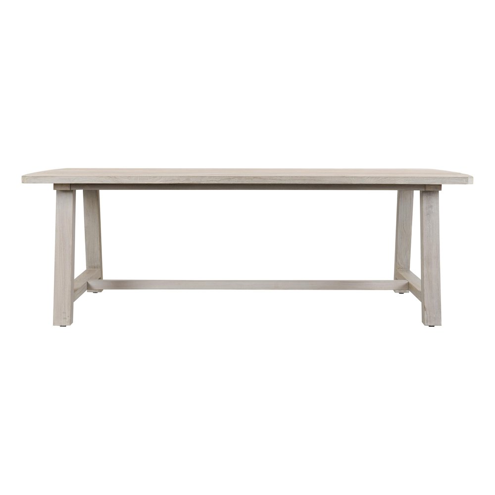 Agnes Outdoor Teak Wood Dining Table. Picture 2
