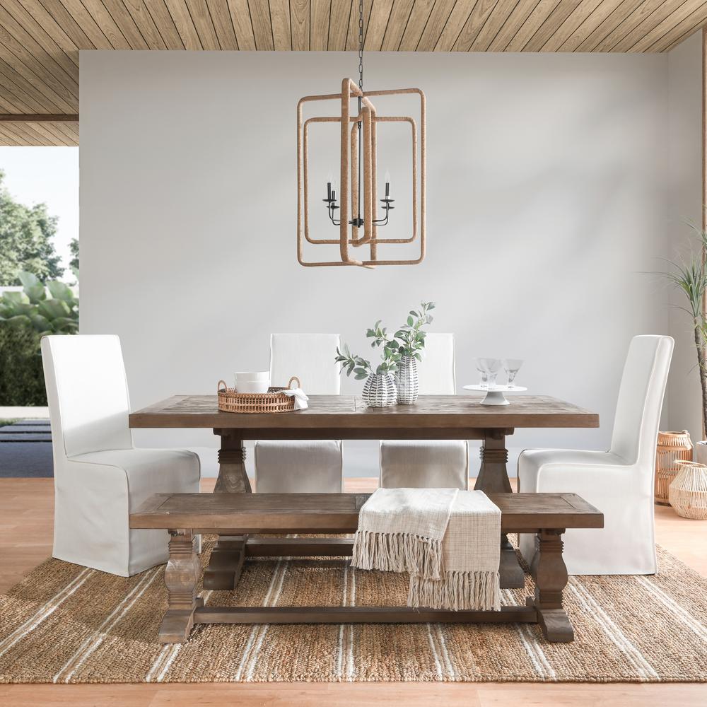 Quincy Reclaimed Pine 78 inch Dining Table. Picture 9