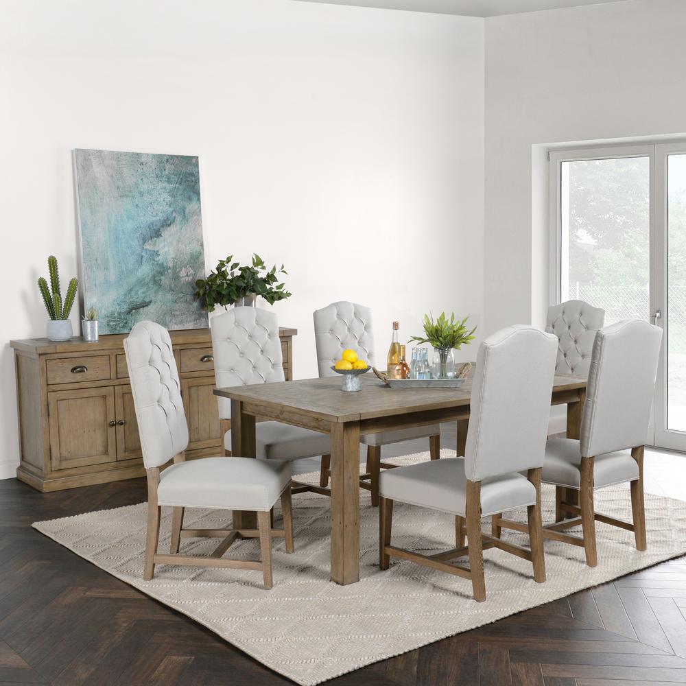 Driftwood Reclaimed Pine 94" Extension Dining Table. Picture 7
