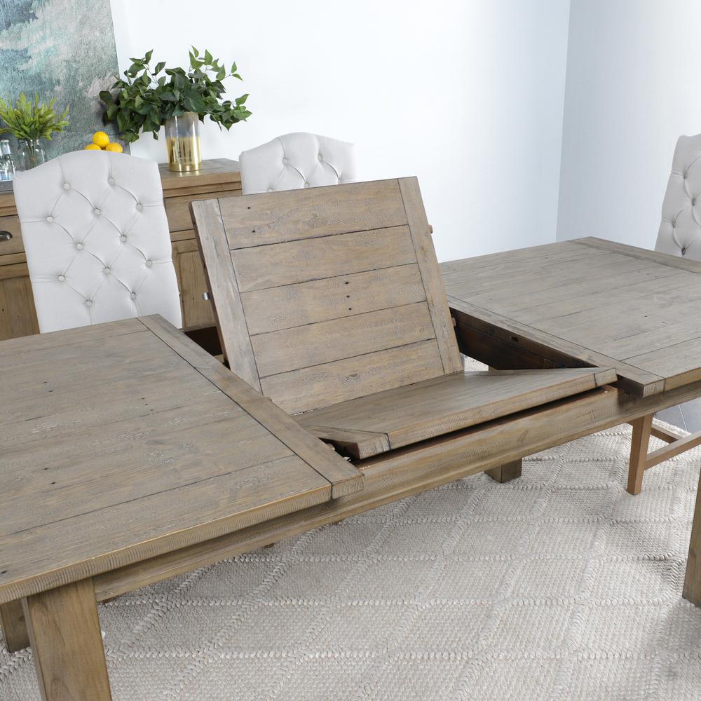 Driftwood Reclaimed Pine 94" Extension Dining Table. Picture 8