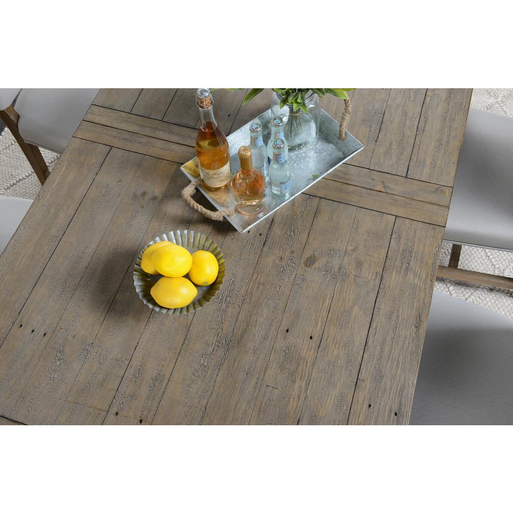 Driftwood Reclaimed Pine 94" Extension Dining Table. Picture 6