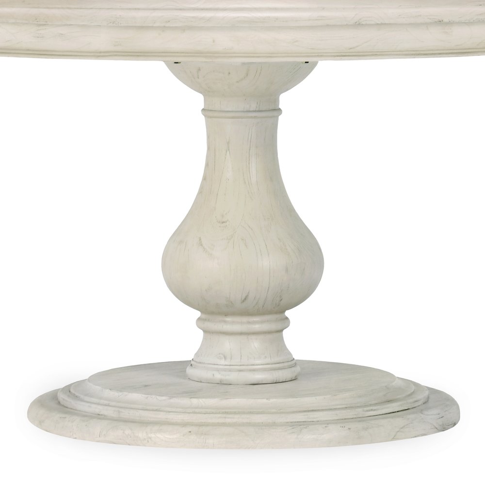 Adrienne 54" Round Dining Table, Antique White. Picture 2