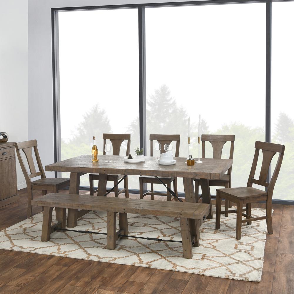 Tuscany Reclaimed Pine 82” Extension Dining Table. Picture 12