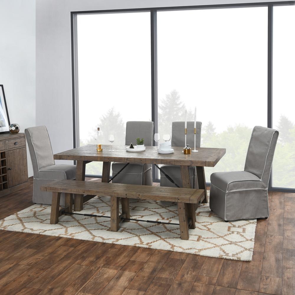 Tuscany Reclaimed Pine 82” Extension Dining Table. Picture 11