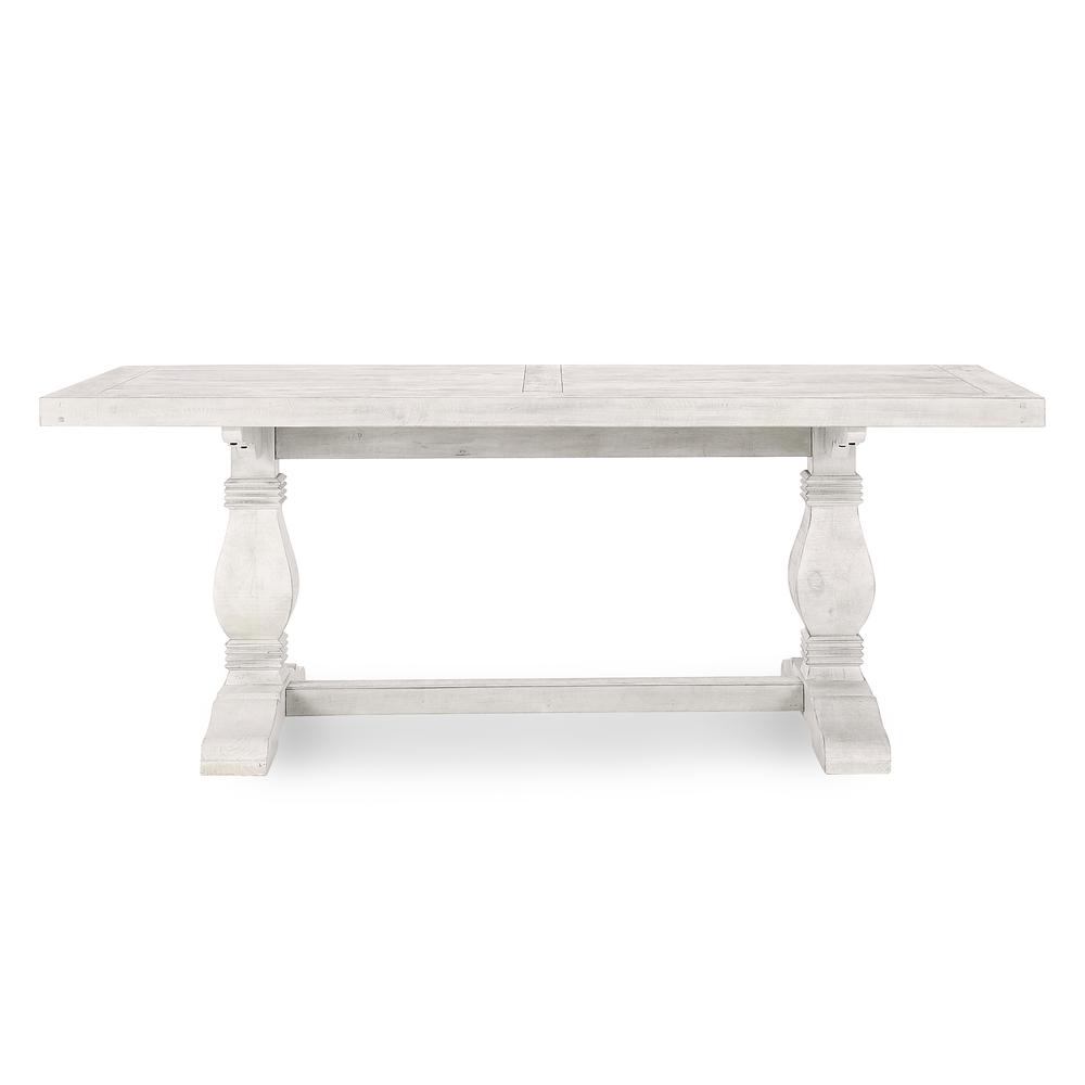 Caleb 78" Dining Table Distressed Ivory. Picture 2