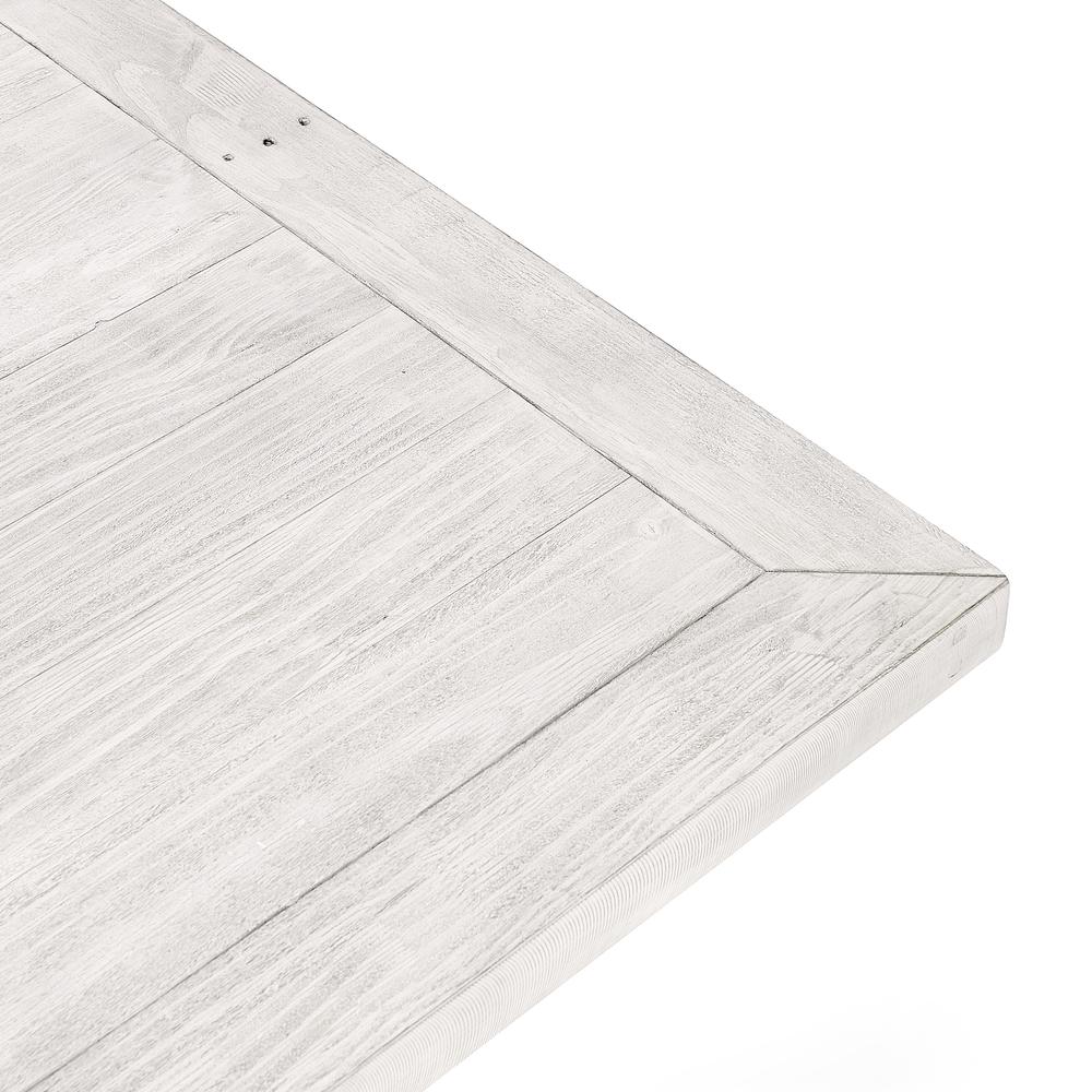 Caleb 78" Dining Table Distressed Ivory. Picture 4