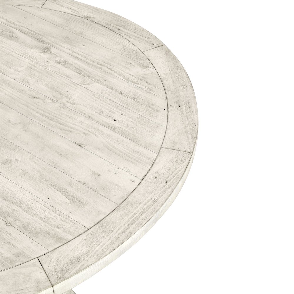 Quincy 55" Round Dining Table Nordic Ivory. Picture 4