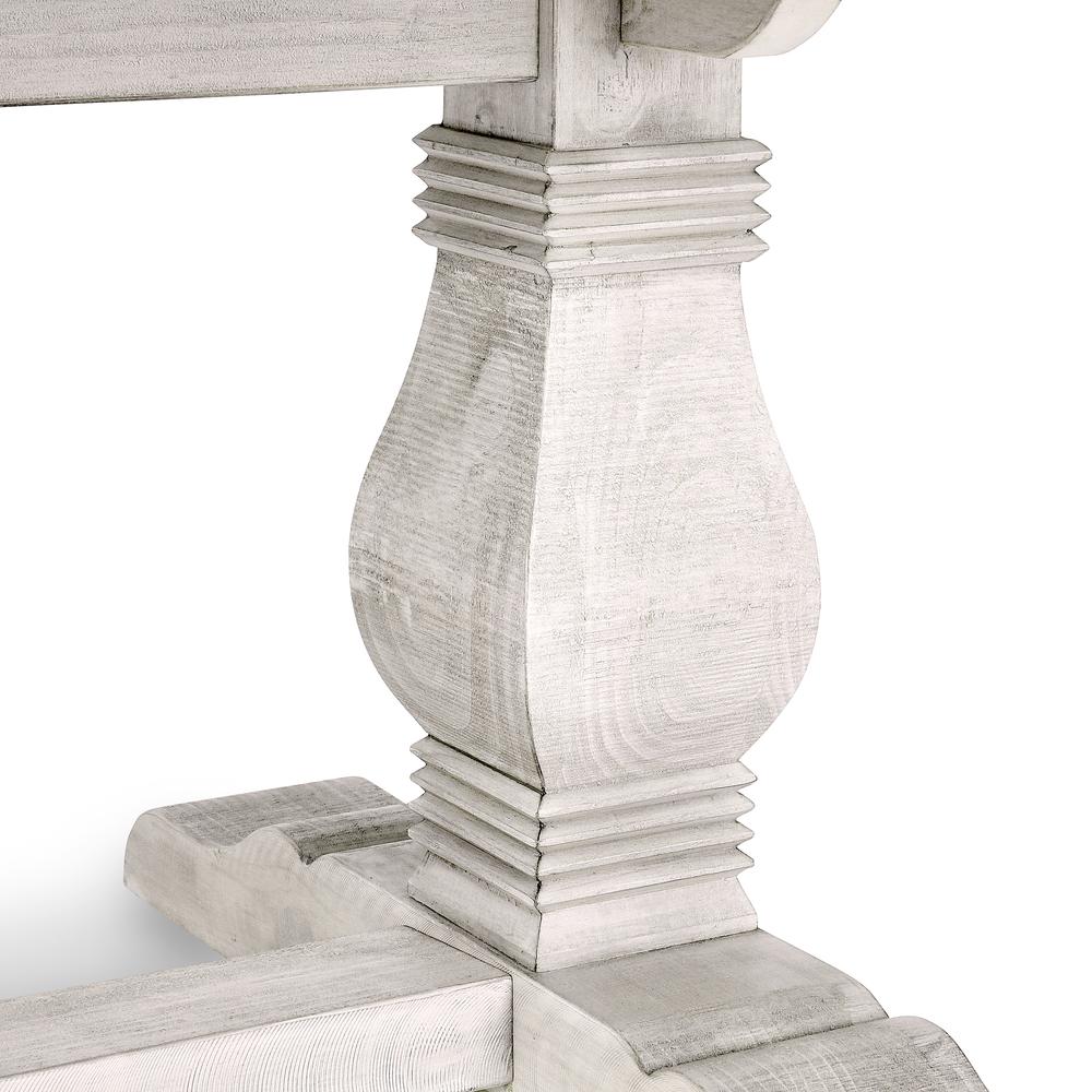 Quincy 94" Dining Table Nordic Ivory. Picture 5