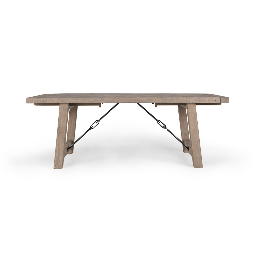 Tuscany 106" Ext Dining Table Light Grey. Picture 1