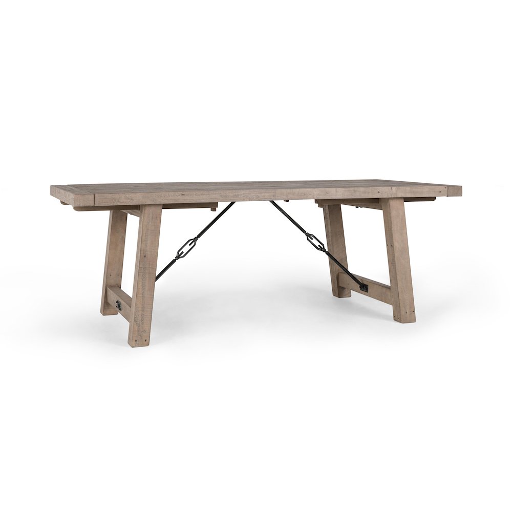 Tuscany 106" Ext Dining Table Light Grey. Picture 3