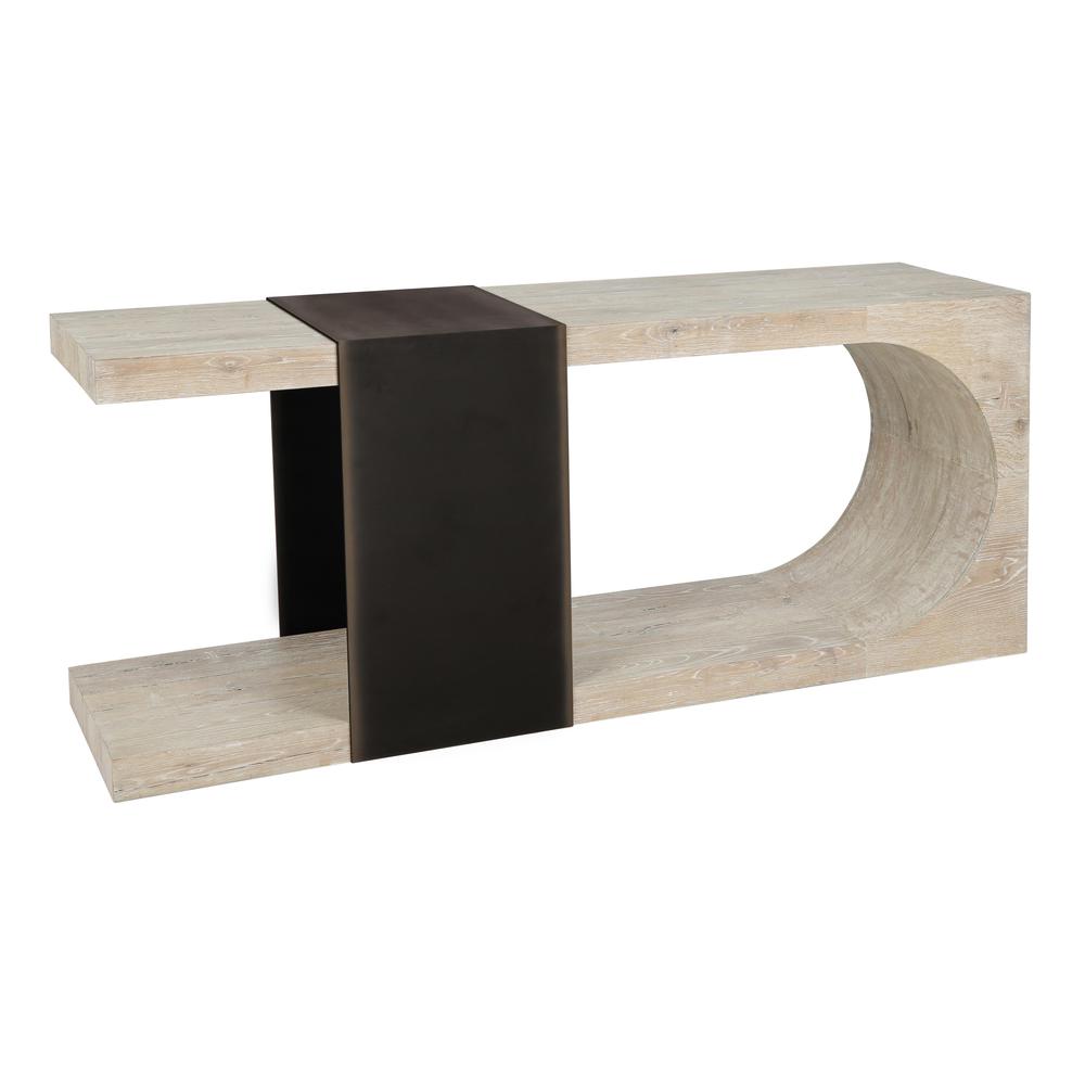 Danica Console Table in White. Picture 1