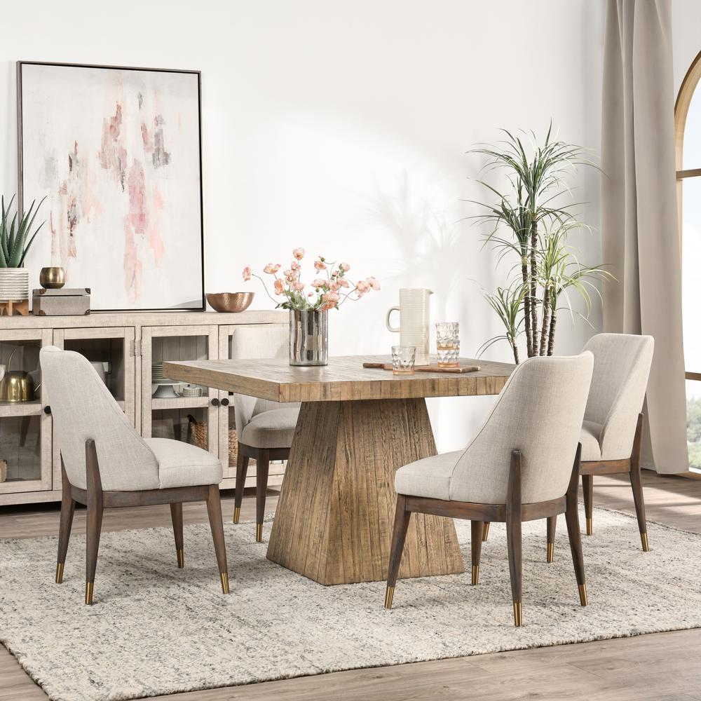 Montana 48" Square Dining Table Natural. Picture 6