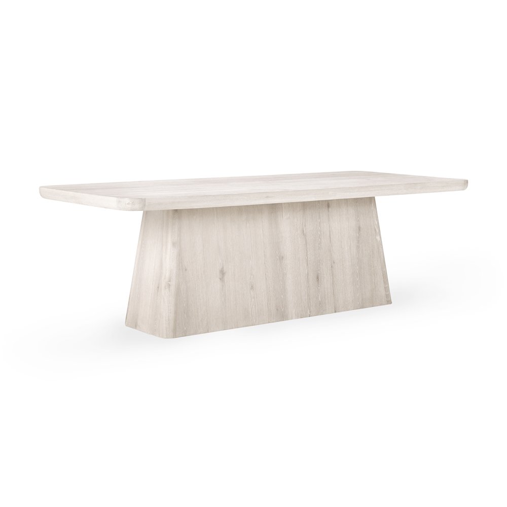 Orlando 95" Dining Table in Whitewash Finish. Picture 1