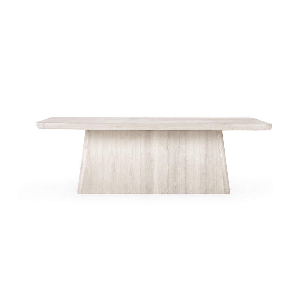 Orlando 95" Dining Table in Whitewash Finish. Picture 2