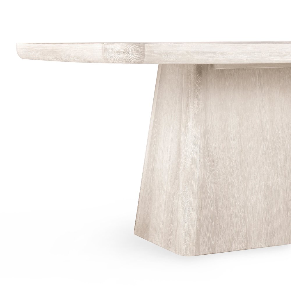 Orlando 95" Dining Table in Whitewash Finish. Picture 5
