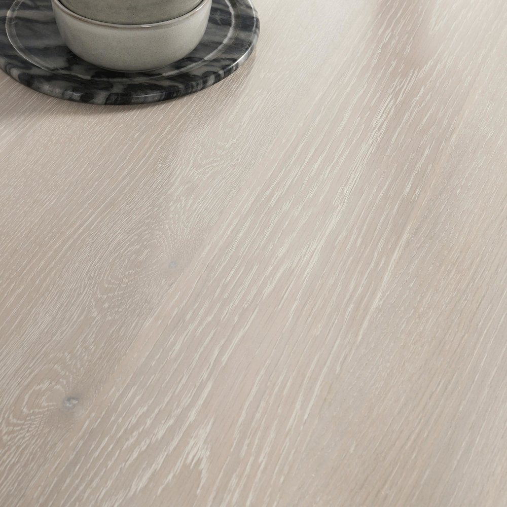 Orlando 95" Dining Table in Whitewash Finish. Picture 6