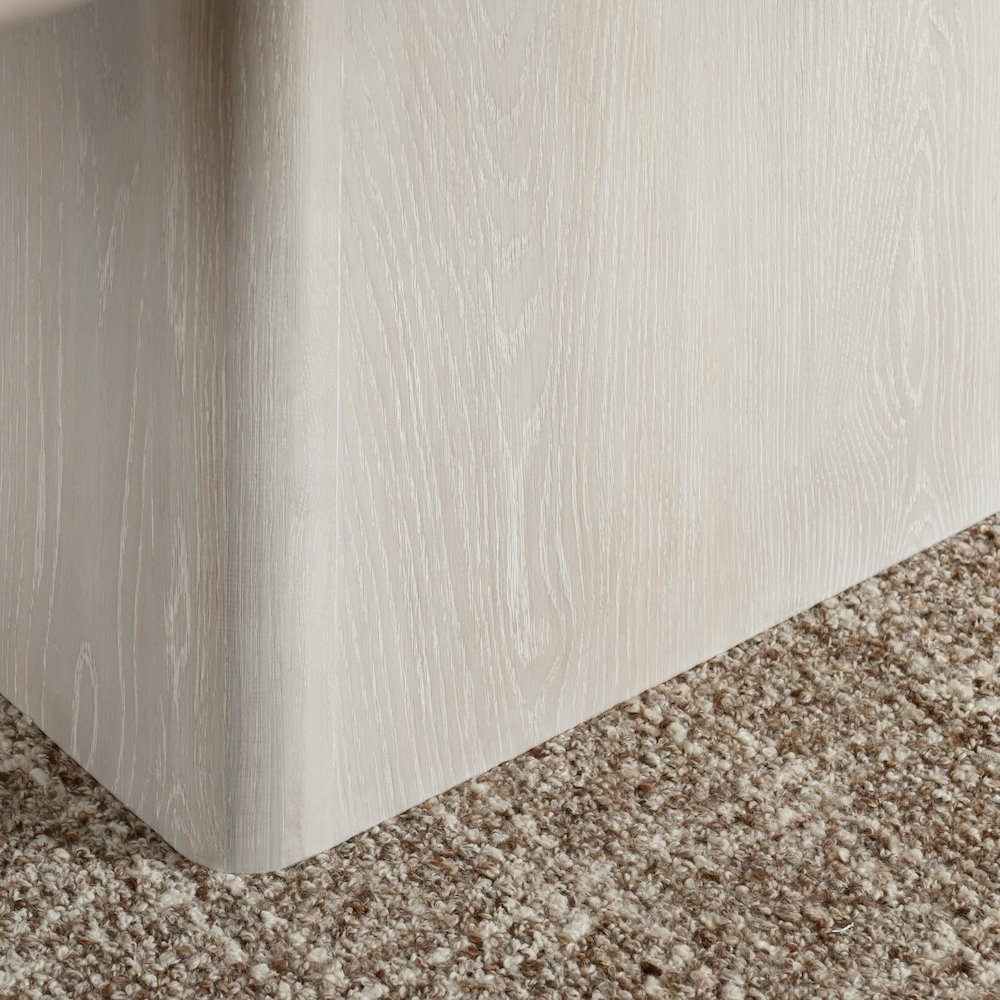 Orlando 95" Dining Table in Whitewash Finish. Picture 7