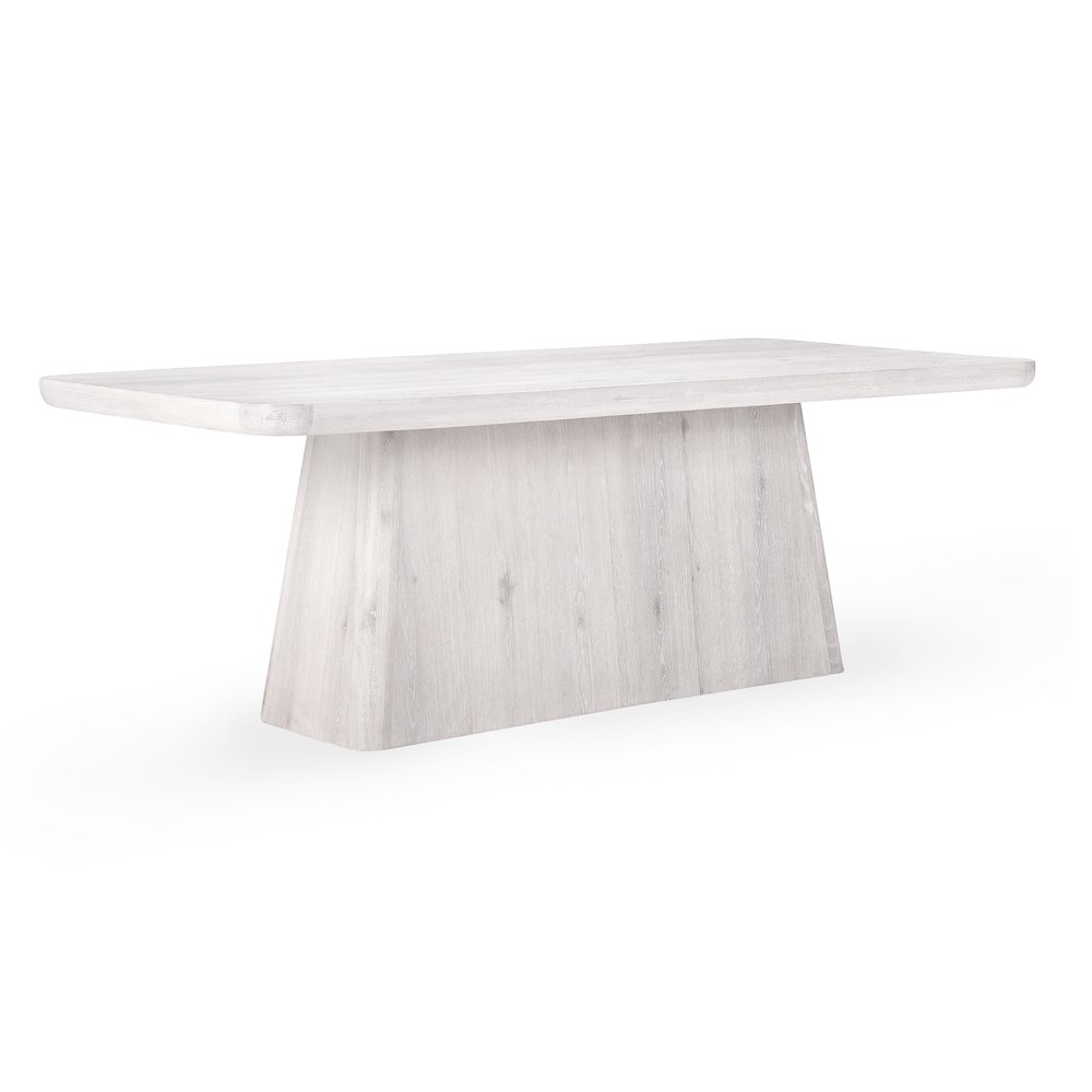 Orlando 71" Dining Table in Whitewash. Picture 1