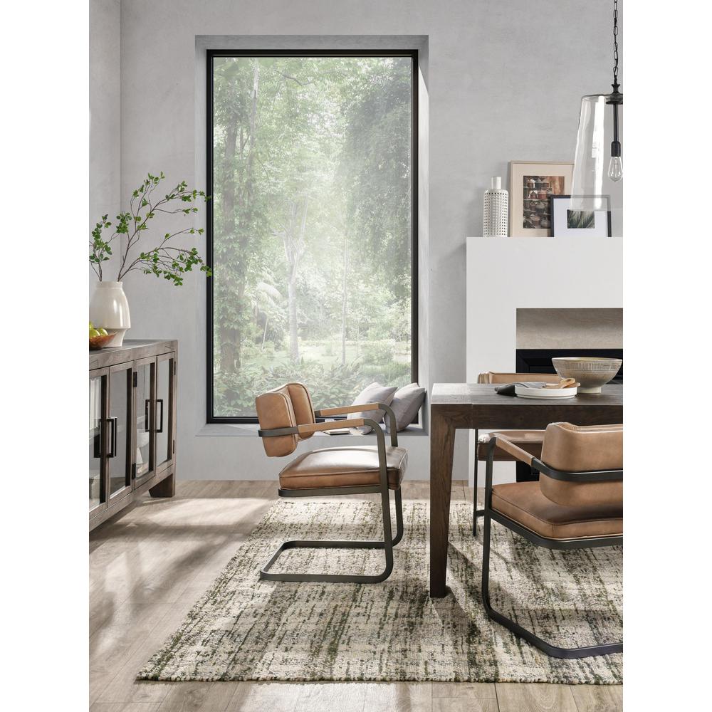 Troy 89" Reclaimed Oak Wood Transitional Dining Table in Brown. Picture 9