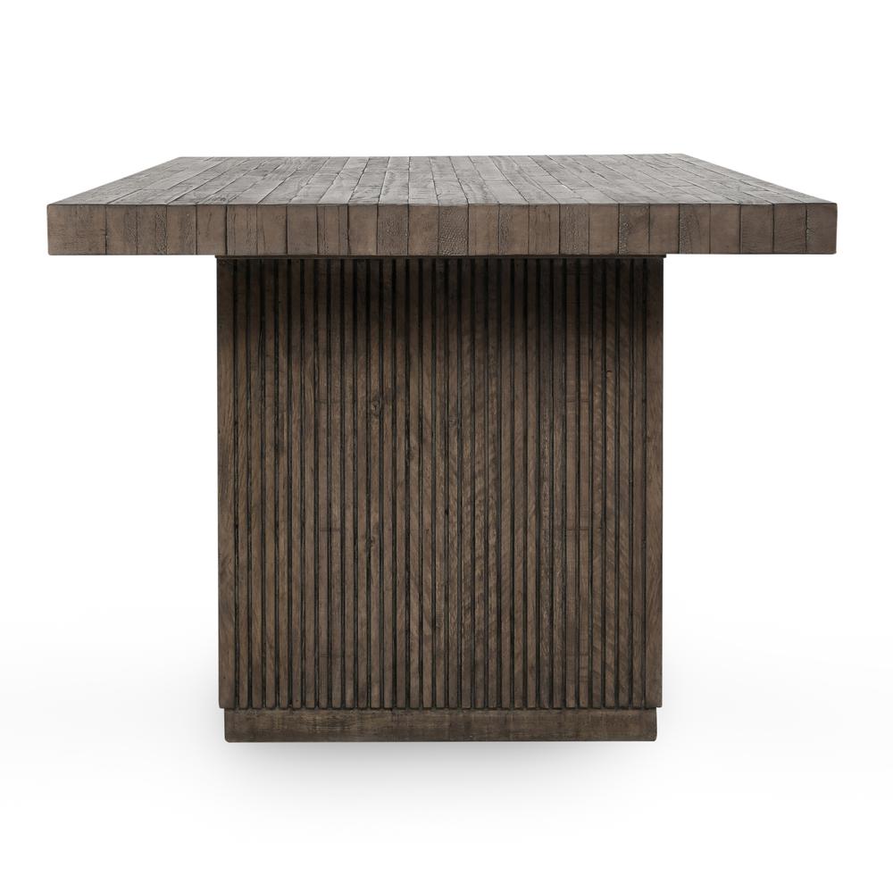 Ollie 82" Dining Table in Brown. Picture 3