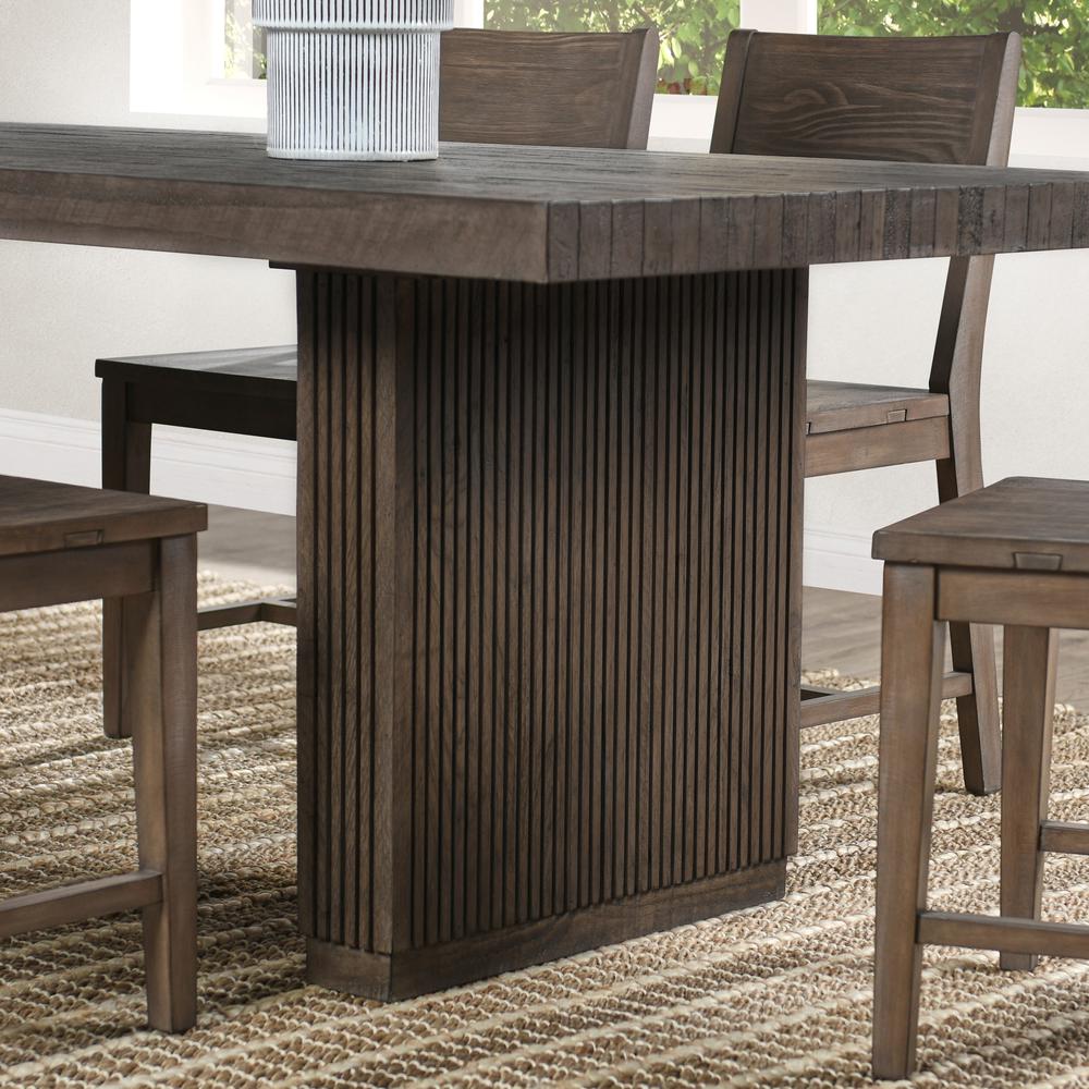 Ollie 82" Dining Table in Brown. Picture 8