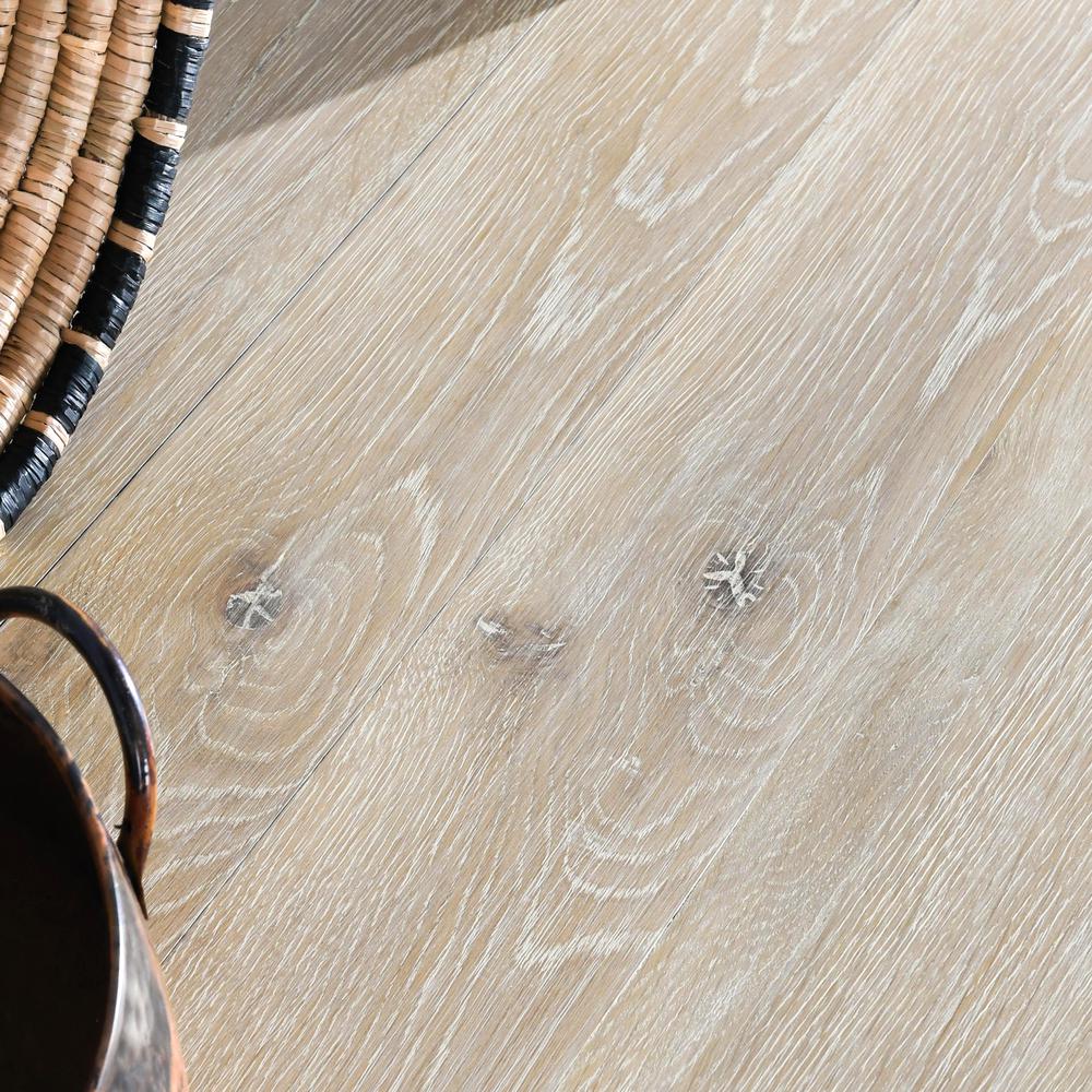 Tiber  Oak Solid Wood Console Table in White Washed. Picture 9
