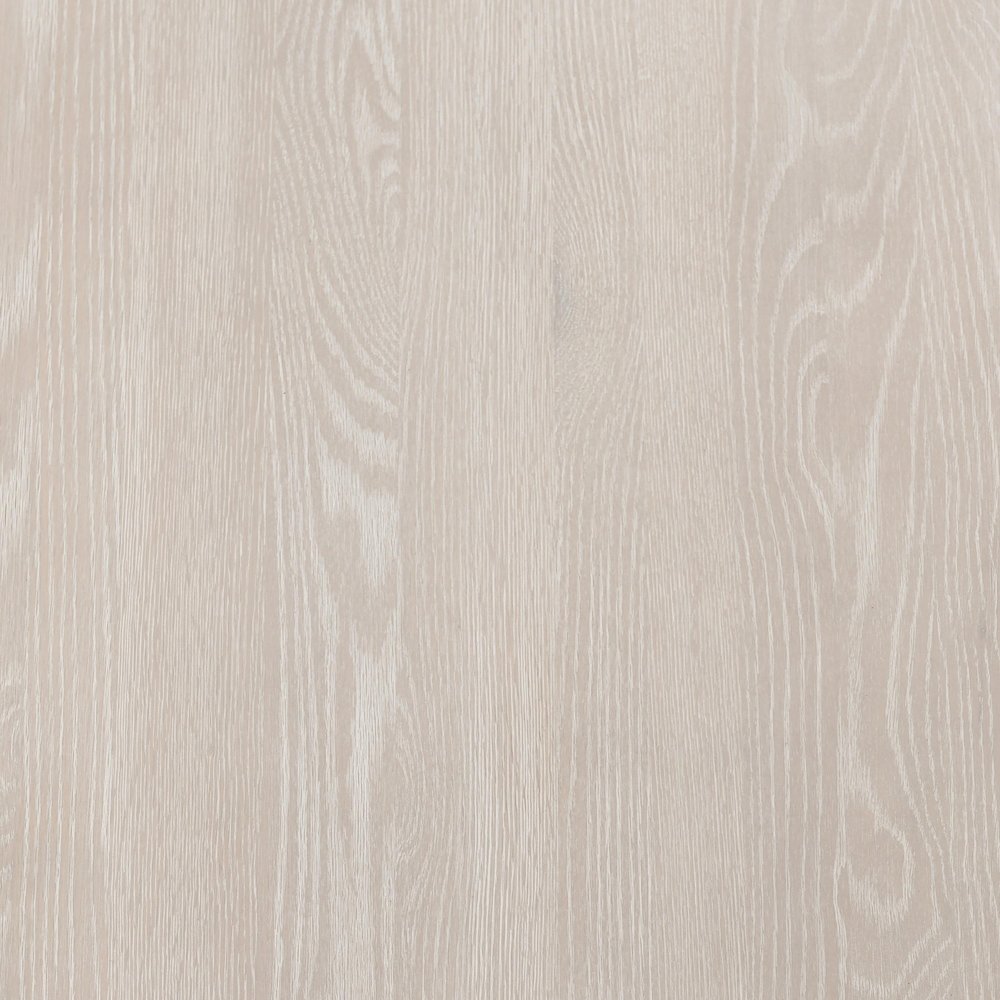 Atrop 102" Oak Wood Dining Table in Milk White. Picture 4