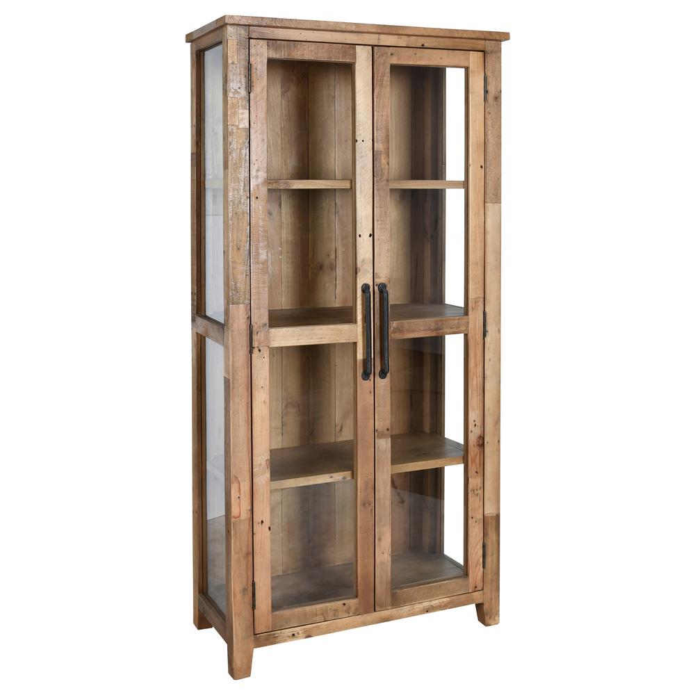 Emma Reclaimed Pine Display Cabinet. Picture 9