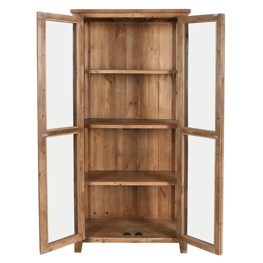 Emma Reclaimed Pine Display Cabinet. Picture 4