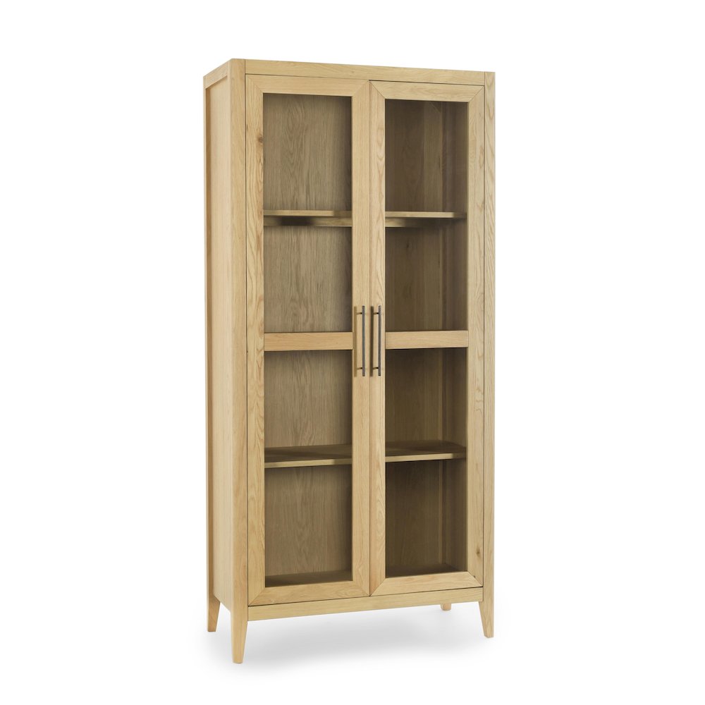 Beechgrove Curio Cabinet in Natural Brown. Picture 1