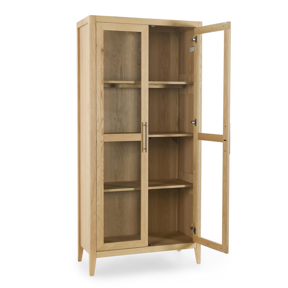Beechgrove Curio Cabinet in Natural Brown. Picture 4