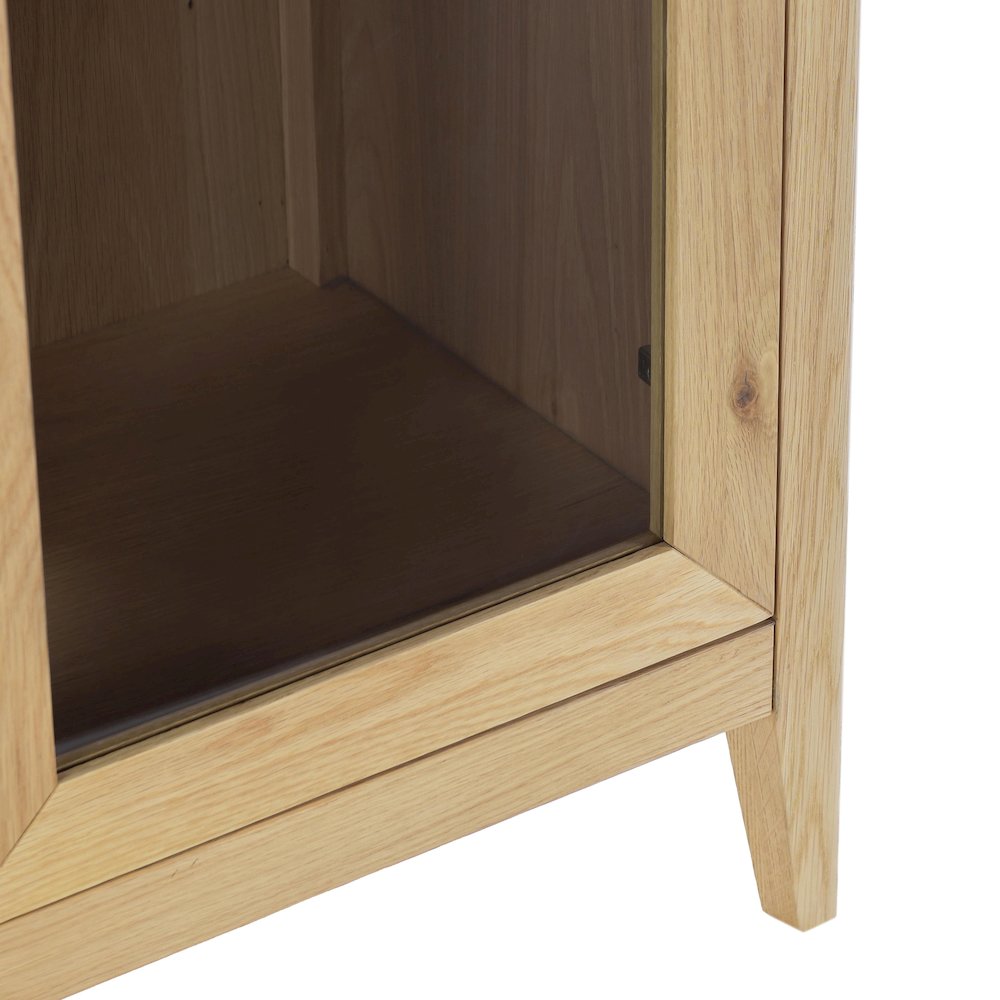 Beechgrove Curio Cabinet in Natural Brown. Picture 7