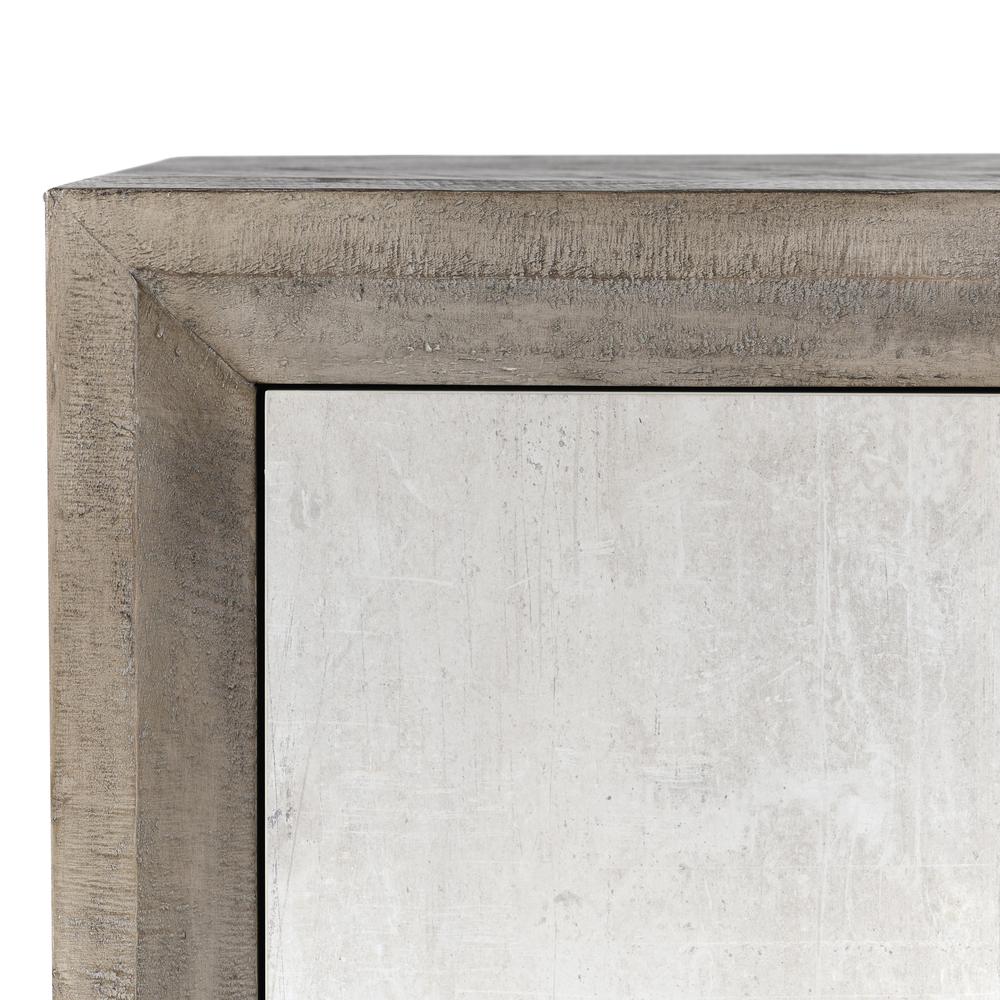 Denver 80" Transitional Distressed Gray Sideboard Buffet. Picture 6