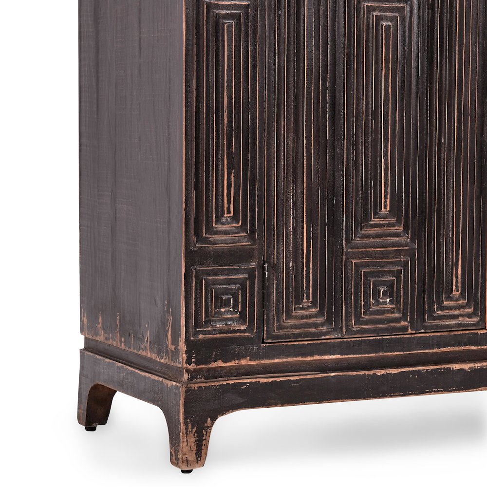 Iza Reclaimed Pine Wood Sideboard Buffet. Picture 11