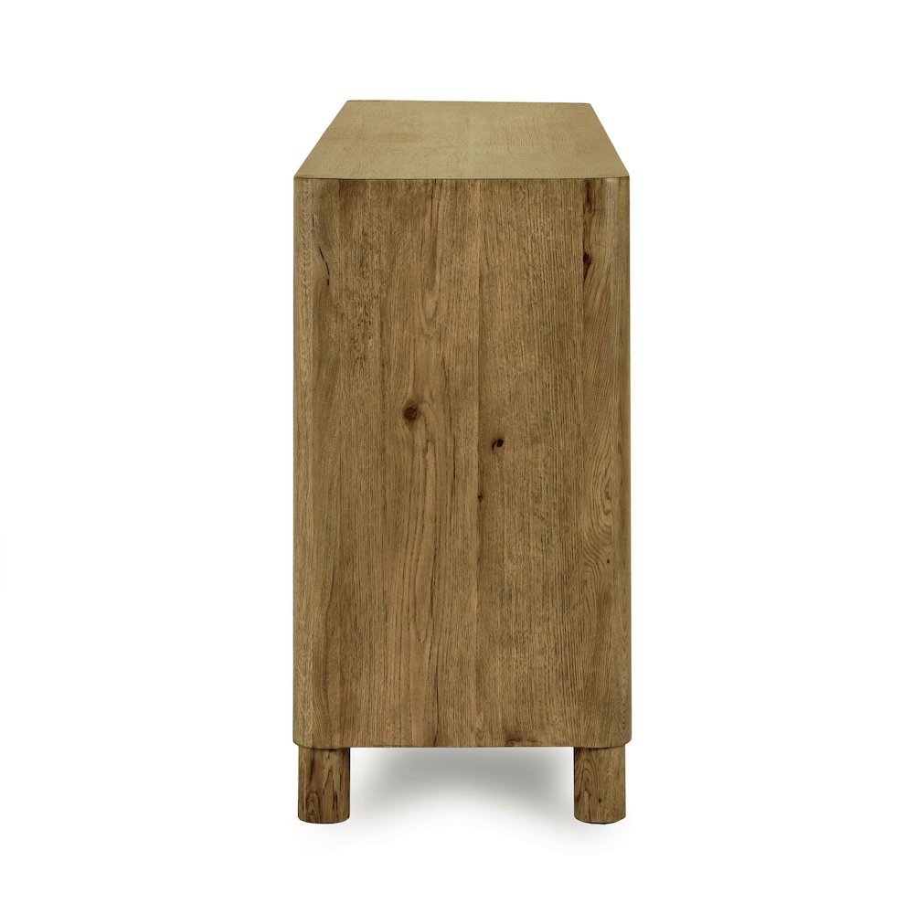Orlando 4-Door Sideboard Light Brown. Picture 3