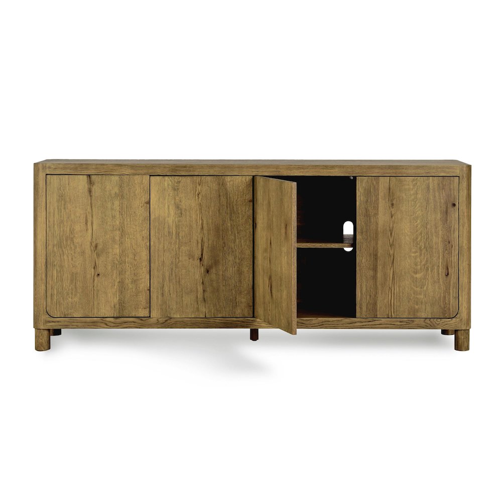 Orlando 4-Door Sideboard Light Brown. Picture 4