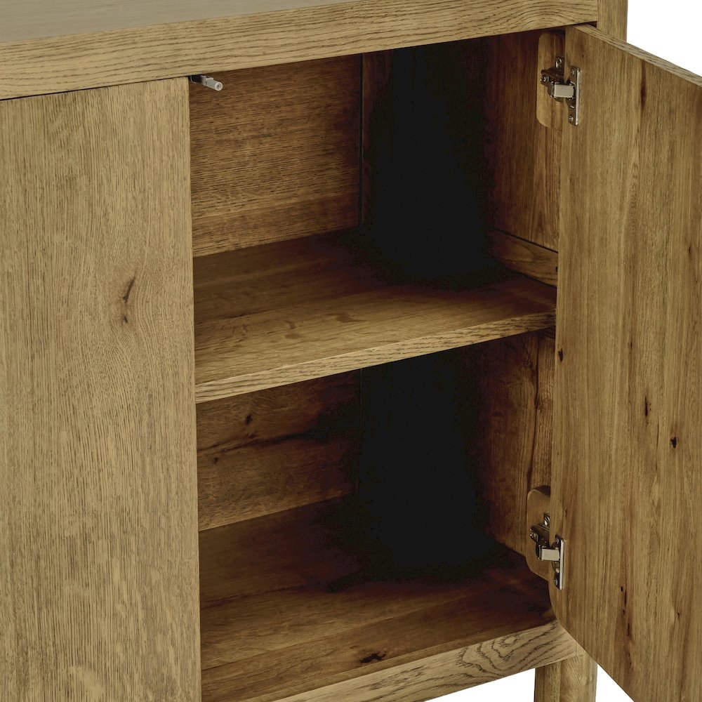 Orlando 4-Door Sideboard Light Brown. Picture 7