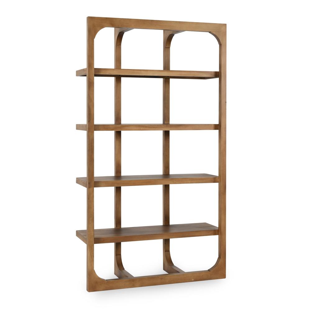 Gordon 86"  Acacia Wood Bookcase. Picture 1