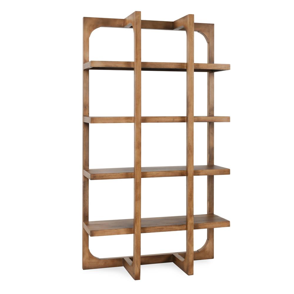 Gordon 86"  Acacia Wood Bookcase. Picture 4