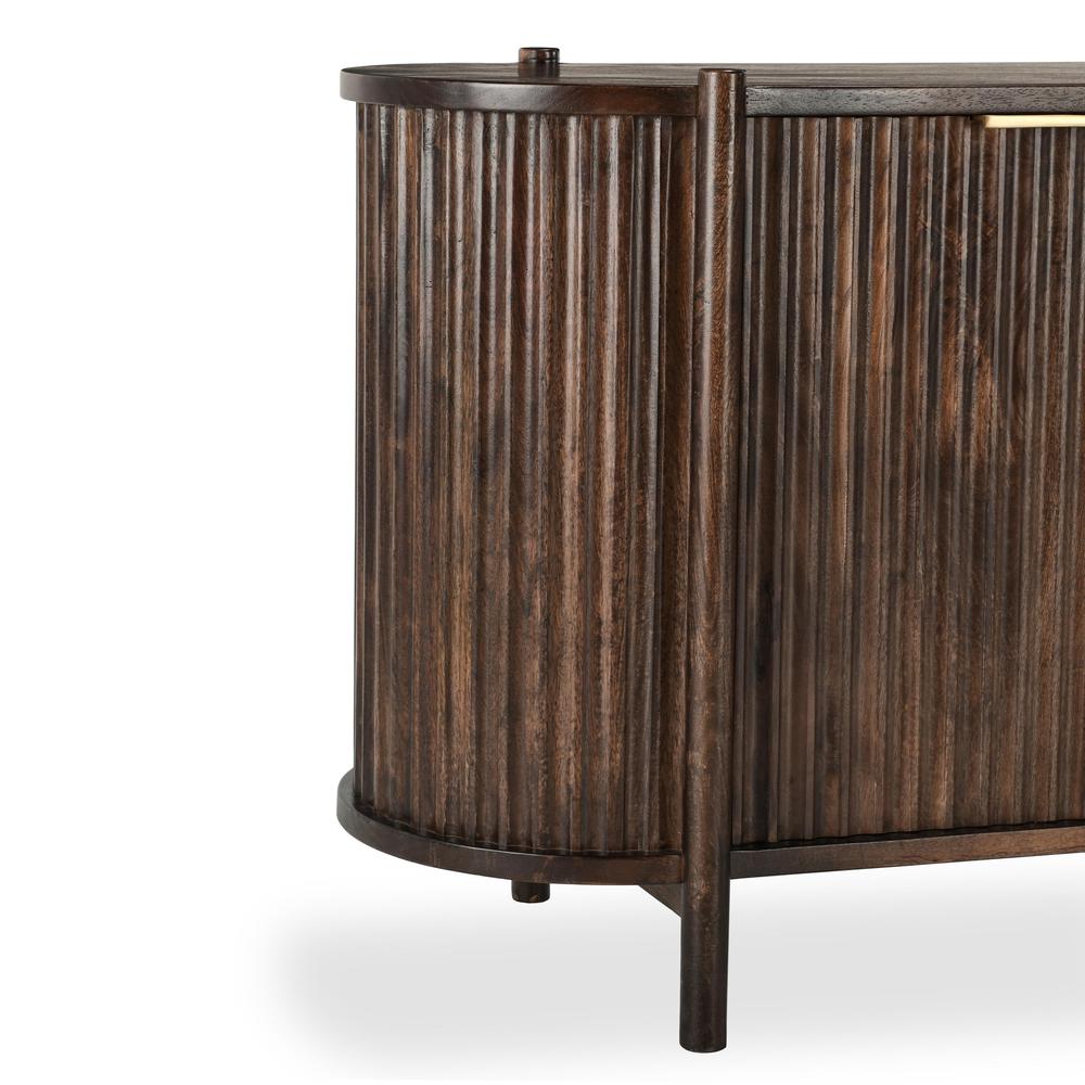 Redford 73" Mango Wood Mid-Century Modern Brown Buffet Sideboard. Picture 7