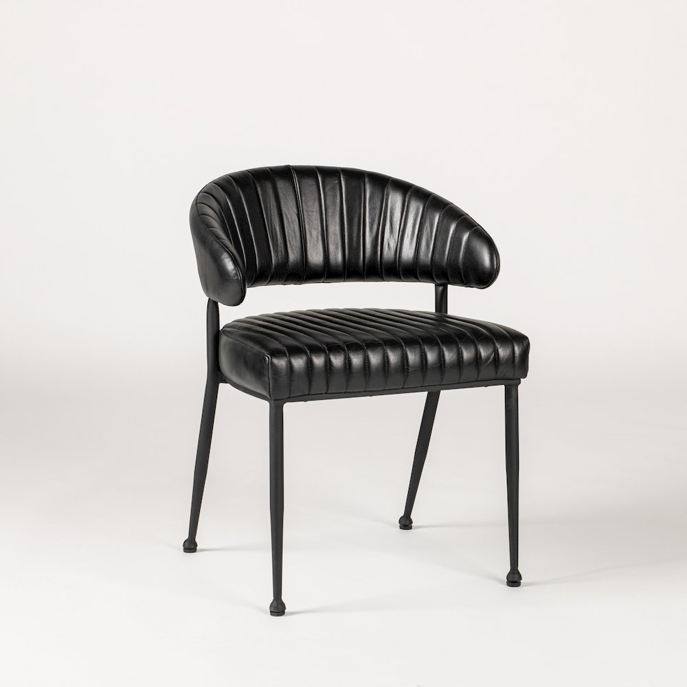 Umbria Dining Chair in Jet Black. Picture 1