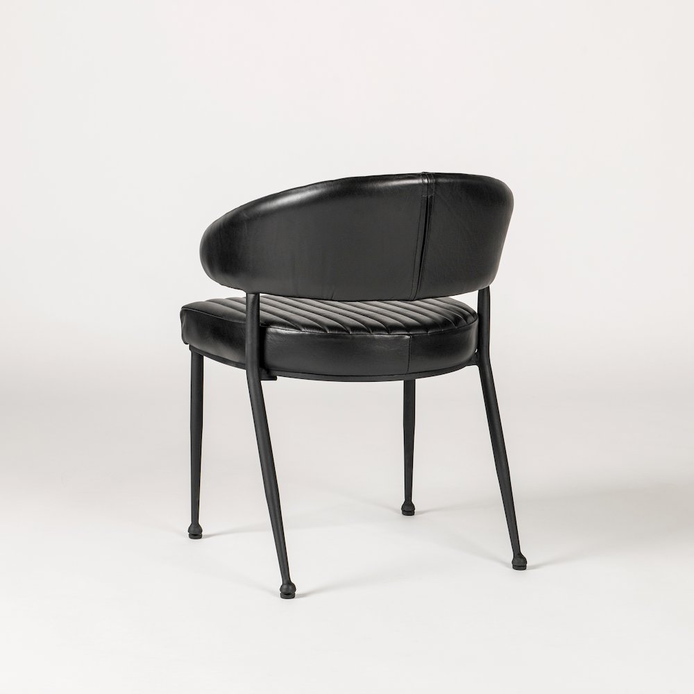 Umbria Dining Chair in Jet Black. Picture 4