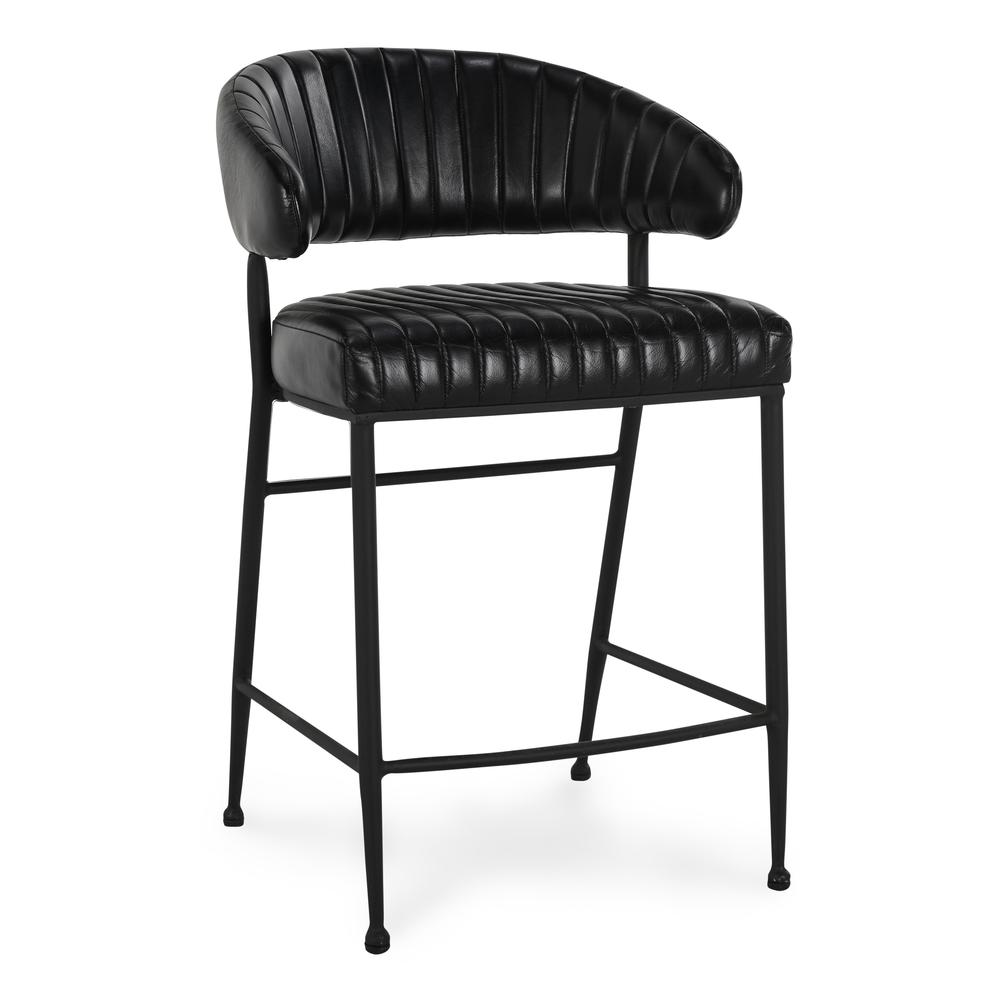 Umbria 26" Counter Stool Jet Black. Picture 1