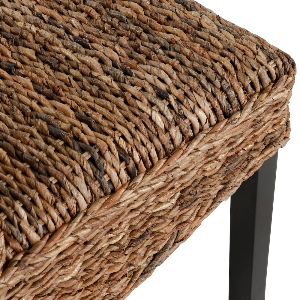 Windsor Chair Transitional Rattan Brown Dining Chairs Set of 2 by Kosas Home. Picture 5