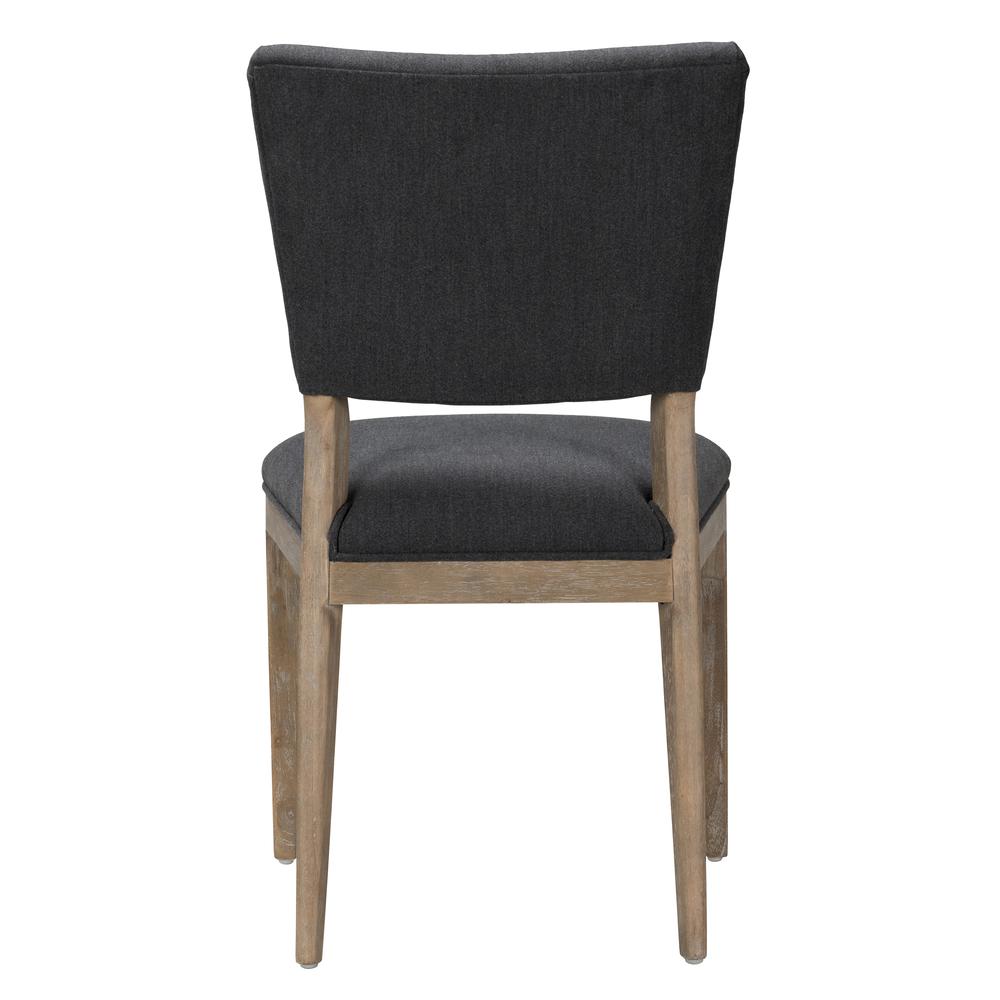 Phillip Upholstered Fabric Dining Chair Gray Set of 2. Picture 4