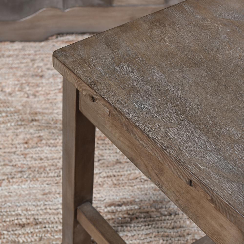 Caleb Transitional Reclaimed Pine Wood Dining Chair Distressed Brown Set of 2. Picture 8