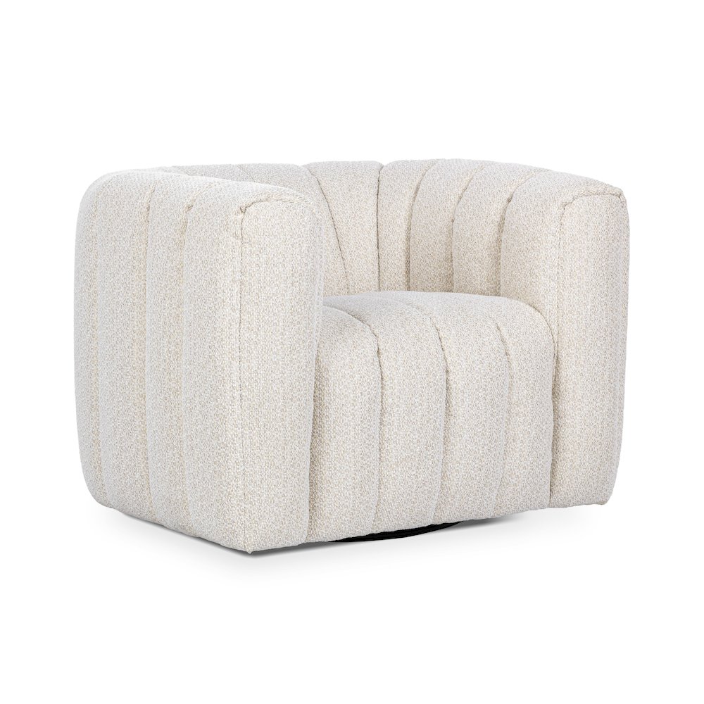 Lexa Upholstered Fabric Swivel Chair. Picture 1